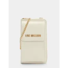 LOVE MOSCHINO: Бежевая сумка 