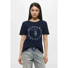 Trussardi: Синяя футболка 