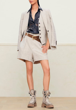BRUNELLO CUCINELLI: Серые шорты 
