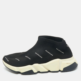 Balenciaga: Чёрные кроссовки  Speed Trainer