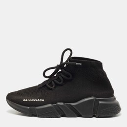 Balenciaga: Чёрные кроссовки  Speed Trainer