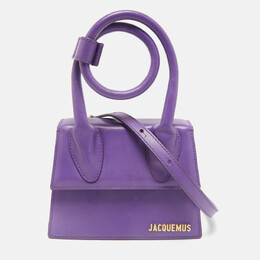 Jacquemus: Фиолетовая сумка  Le Chiquito Noeud