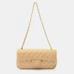 Chanel: Бежевая сумка 
