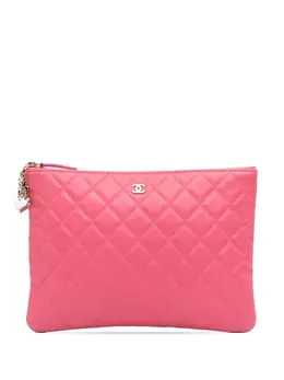 CHANEL Pre-Owned: Розовый клатч 