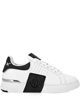 Philipp Plein: Белые кроссовки 