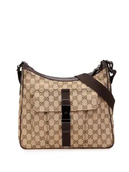 Gucci Pre-Owned: Коричневая сумка через плечо 
