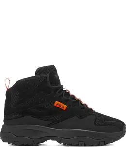 Fila: Чёрные кроссовки 
