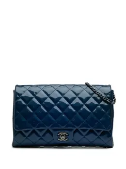 CHANEL Pre-Owned: Голубой клатч 