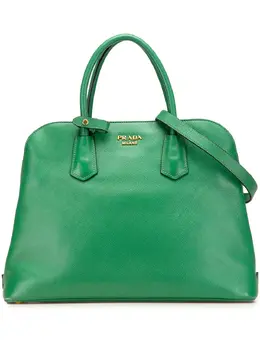 Prada Pre-Owned: Зелёная сумка 