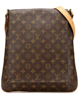 Louis Vuitton Pre-Owned: Коричневая сумка через плечо 