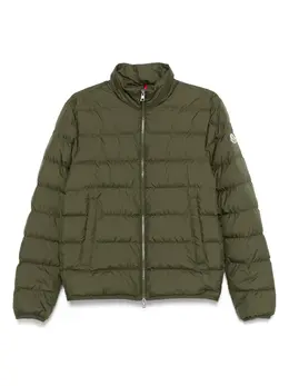 Moncler: Зелёная куртка 