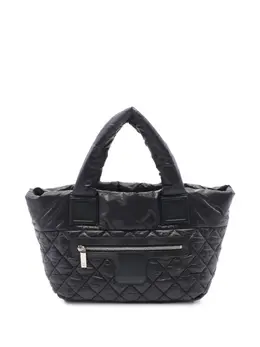 CHANEL Pre-Owned: Чёрная сумка-шоппер 