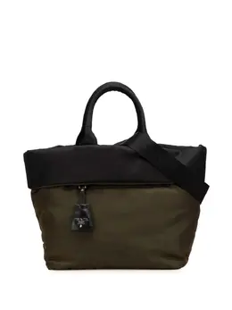 Prada Pre-Owned: Зелёная сумка 
