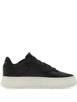 Reebok: Чёрные кроссовки  Club C Double Geo