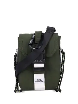 A.P.C.: Сумка цвета хаки 