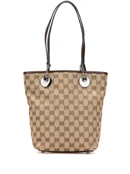 Gucci Pre-Owned: Коричневая сумка-шоппер 