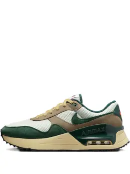 Nike: Зелёные кроссовки  Air Max