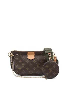 Louis Vuitton Pre-Owned: Коричневая сумка через плечо 