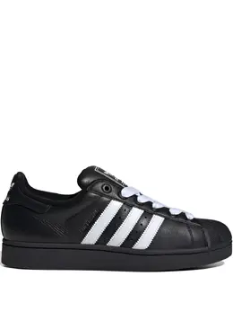 adidas: Чёрные кроссовки  Superstar