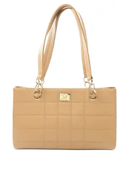 CHANEL Pre-Owned: Бежевая сумка 