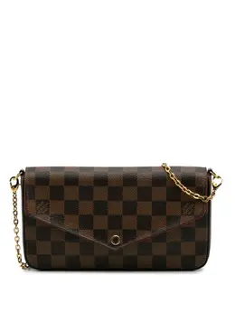Louis Vuitton Pre-Owned: Коричневая сумка через плечо 