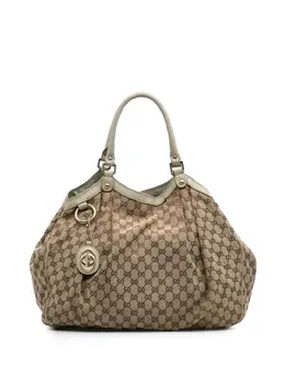 Gucci Pre-Owned: Коричневая сумка-шоппер 