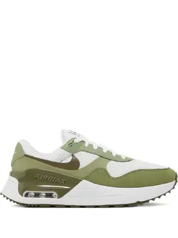 Nike: Зелёные кроссовки  Air Max