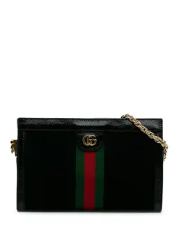Gucci Pre-Owned: Чёрная сумка через плечо 