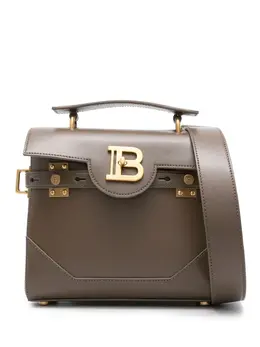 Balmain: Сумка-шоппер  B-Buzz 23 цвета хаки