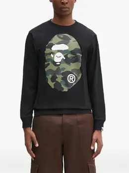 A BATHING APE®: Чёрный свитшот 