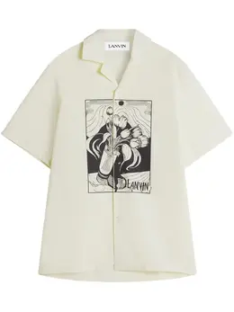 Lanvin: Рубашка с принтом 