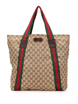 Gucci Pre-Owned: Коричневая сумка-шоппер 