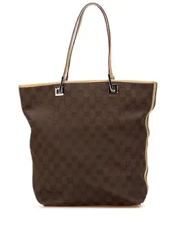 Gucci Pre-Owned: Коричневая сумка-шоппер 