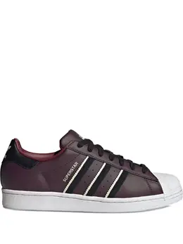 adidas: Бордовые кроссовки  Superstar
