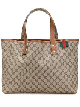 Gucci Pre-Owned: Коричневая сумка-шоппер 