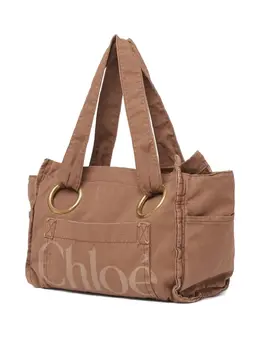 Chloé: Коричневая сумка-шоппер 