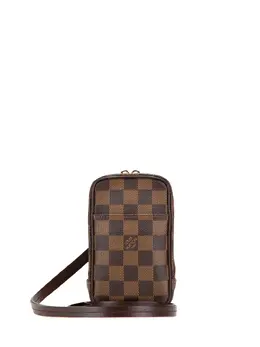 Louis Vuitton Pre-Owned: Коричневая сумка через плечо 