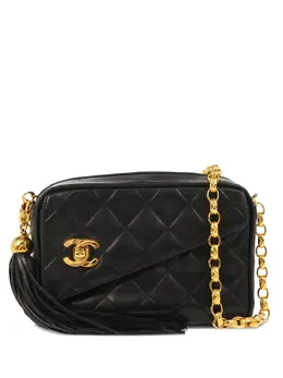 CHANEL Pre-Owned: Чёрная сумка через плечо 