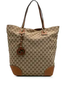 Gucci Pre-Owned: Коричневая сумка-шоппер 