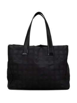 CHANEL Pre-Owned: Чёрная сумка-шоппер 