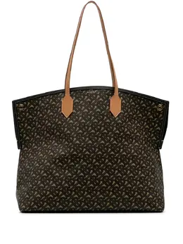 Burberry Pre-Owned: Коричневая сумка-шоппер 