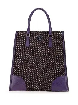 Prada Pre-Owned: Фиолетовая сумка-шоппер 