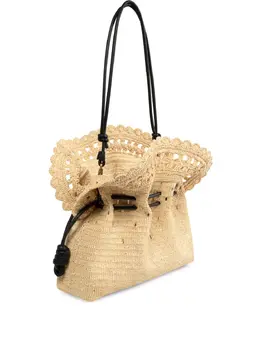 LOEWE: Бежевая сумка 