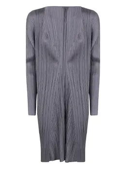 Pleats Please Issey Miyake: Тёмное пальто 
