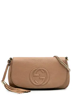 Gucci Pre-Owned: Коричневая сумка через плечо 