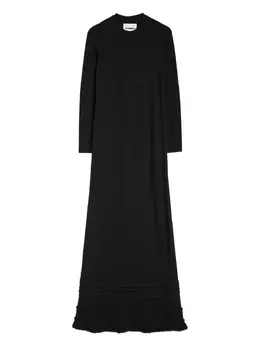 Jil Sander: Платье с оборками 