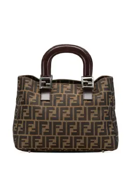 Fendi Pre-Owned: Коричневая сумка-шоппер 