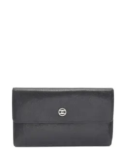 CHANEL Pre-Owned: Чёрный кошелёк 