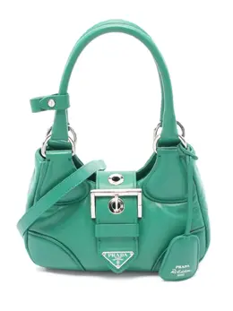 Prada Pre-Owned: Зелёная сумка 