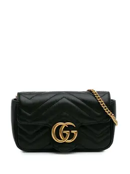 Gucci Pre-Owned: Чёрная сумка через плечо 